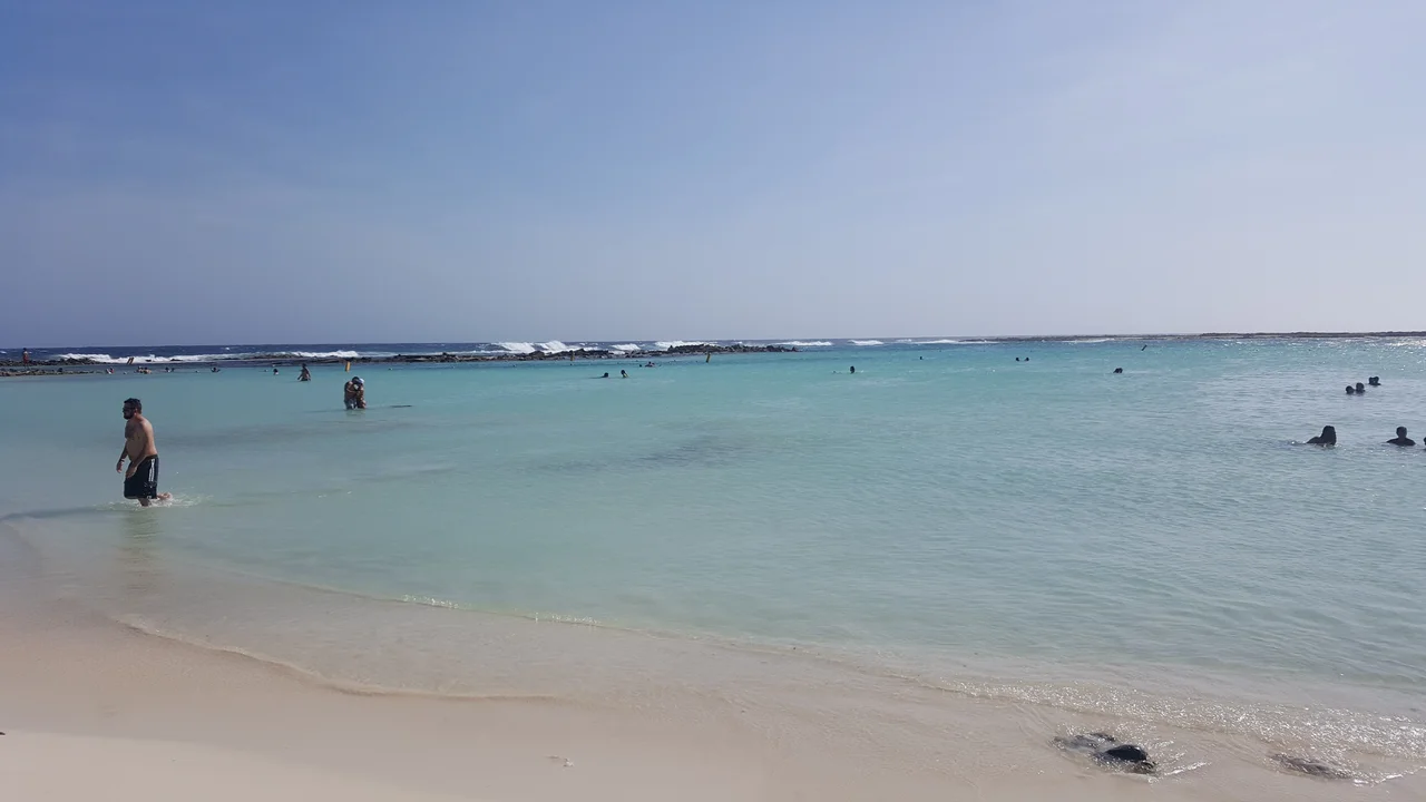 Photo of Baby Beach, Aruba, taken in June 2006 by Paul Jensen while on vacation on the island.