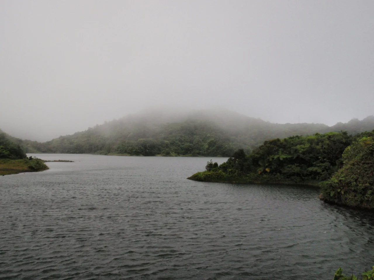 Fresh water lake in Morne Trois Pitons National Park (World Heritage Site since 1997), Dominica.
