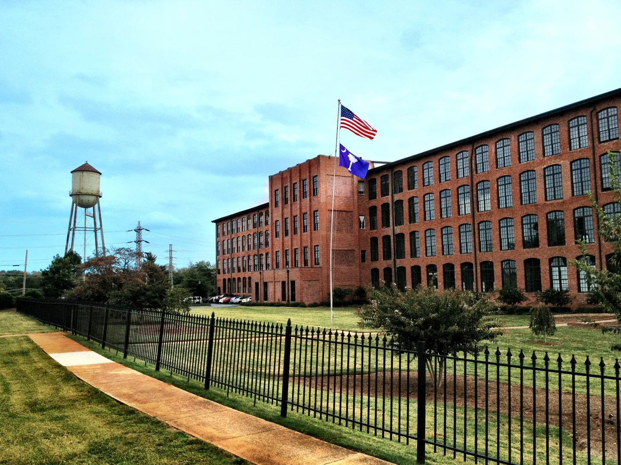 Monaghan Mill in Greenville, SC as it stands on September 30th, 2012.   The site has been converted into living spaces a few blocks from downtown Greenville.