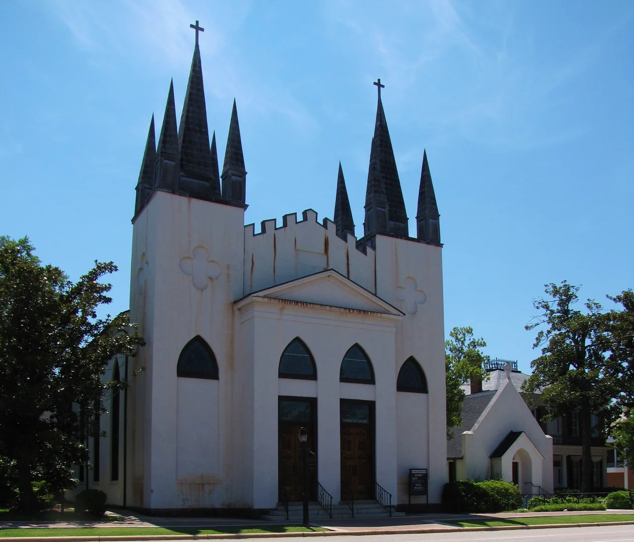 St. John's Episcopal Church in Fayetteville, North Carolina is a congregation of the Episcopal Diocese of East Carolina, a division of the Episcopal Church in the United States of America. Founded in 1817, it is located on Green Street in historic downtown Fayetteville. The congregation was formally organized April 7, 1817, and it became the first Episcopal church in the city. It is listed in the National Register of Historic Places. Public tours are available by appointment.