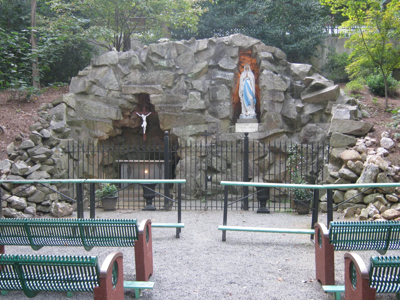 Photo I took of the grotto at Belmont Abbey College in Belmont, North Carolina