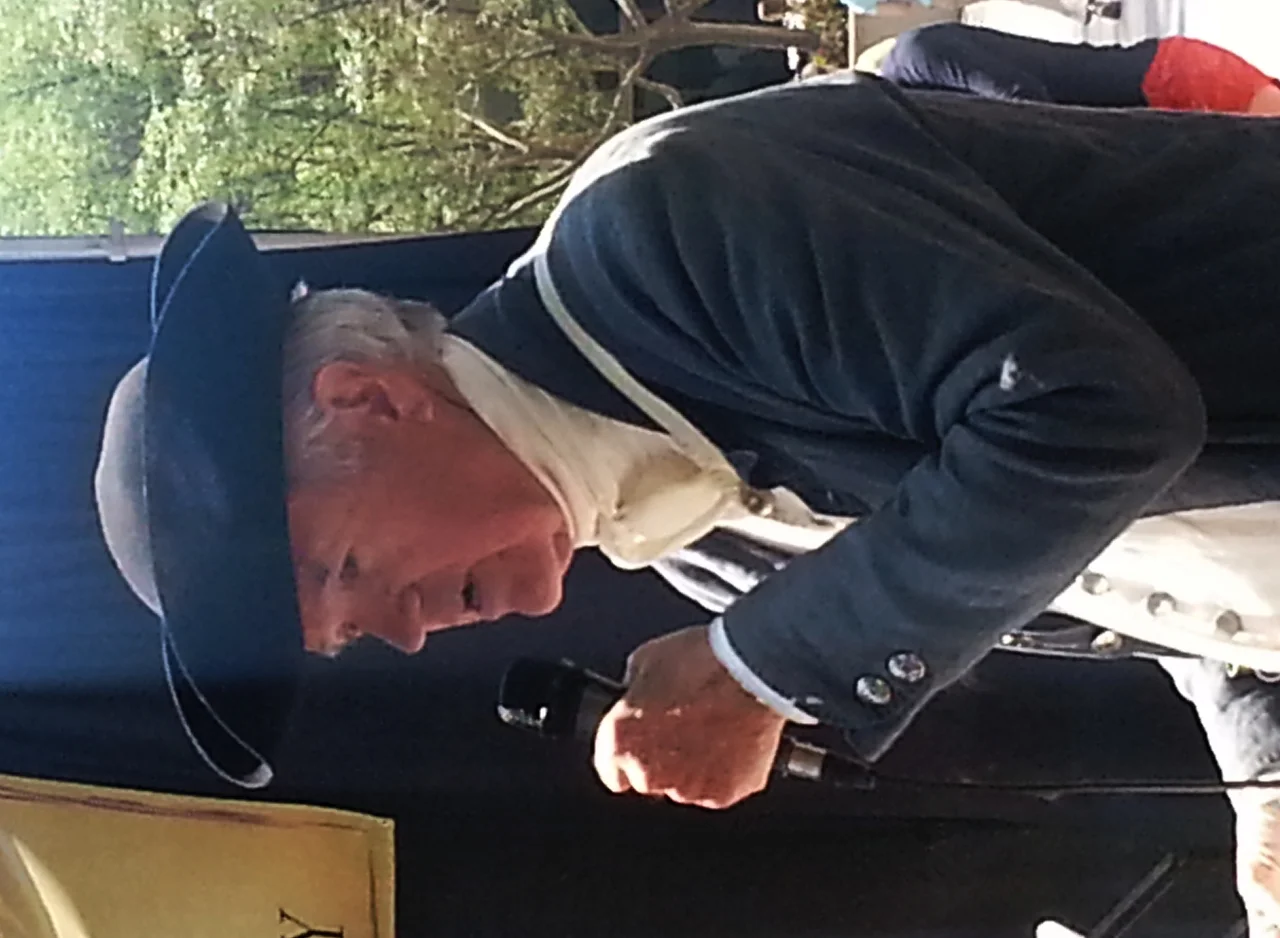 Reenactor Jim Williams portraying Thomas Polk at the 20 May 2014 Mecklenburg Declaration of Independence Commemoration at Independence Square, Charlotte, North Carolina.