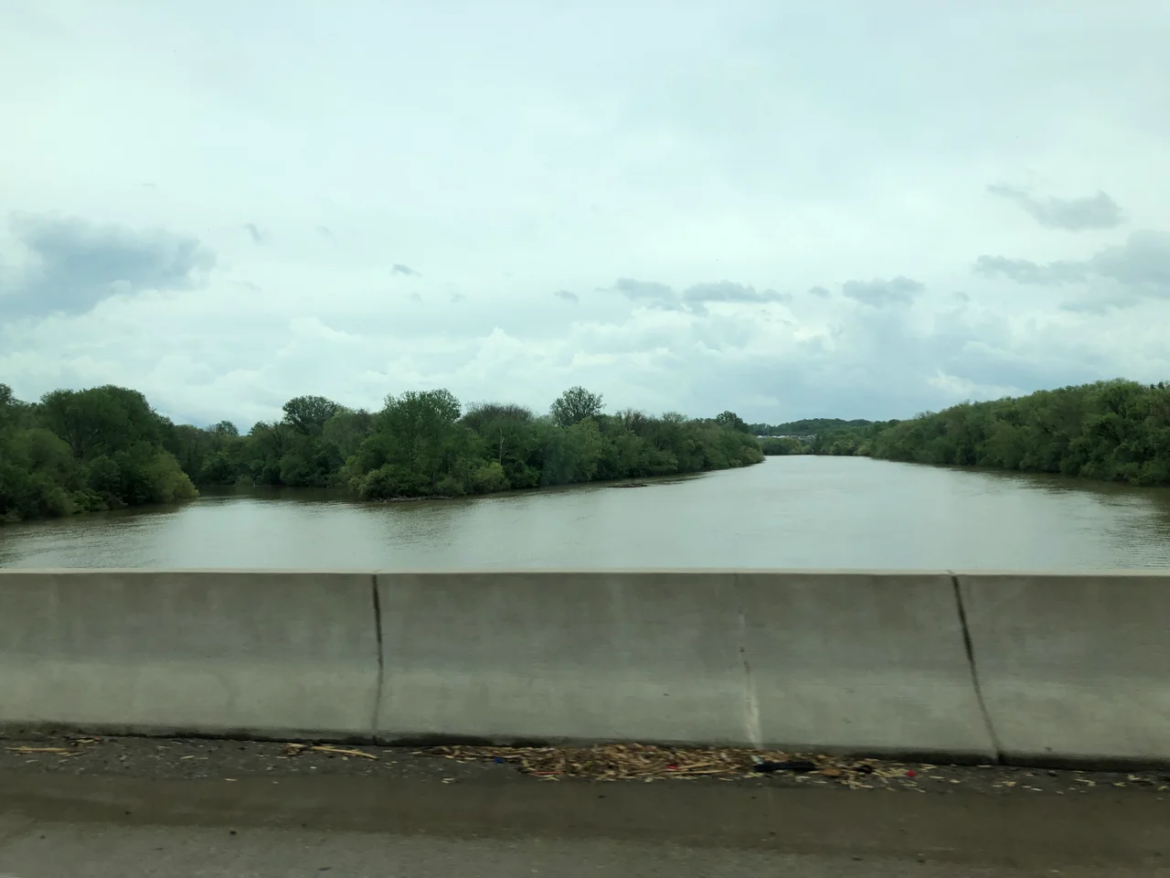 Yadkin River Veterans Memorial Bridge view