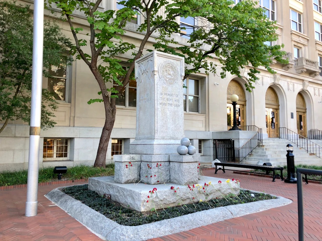 Vandalized Memorial, Old Durham County Courthouse, Durham, NC