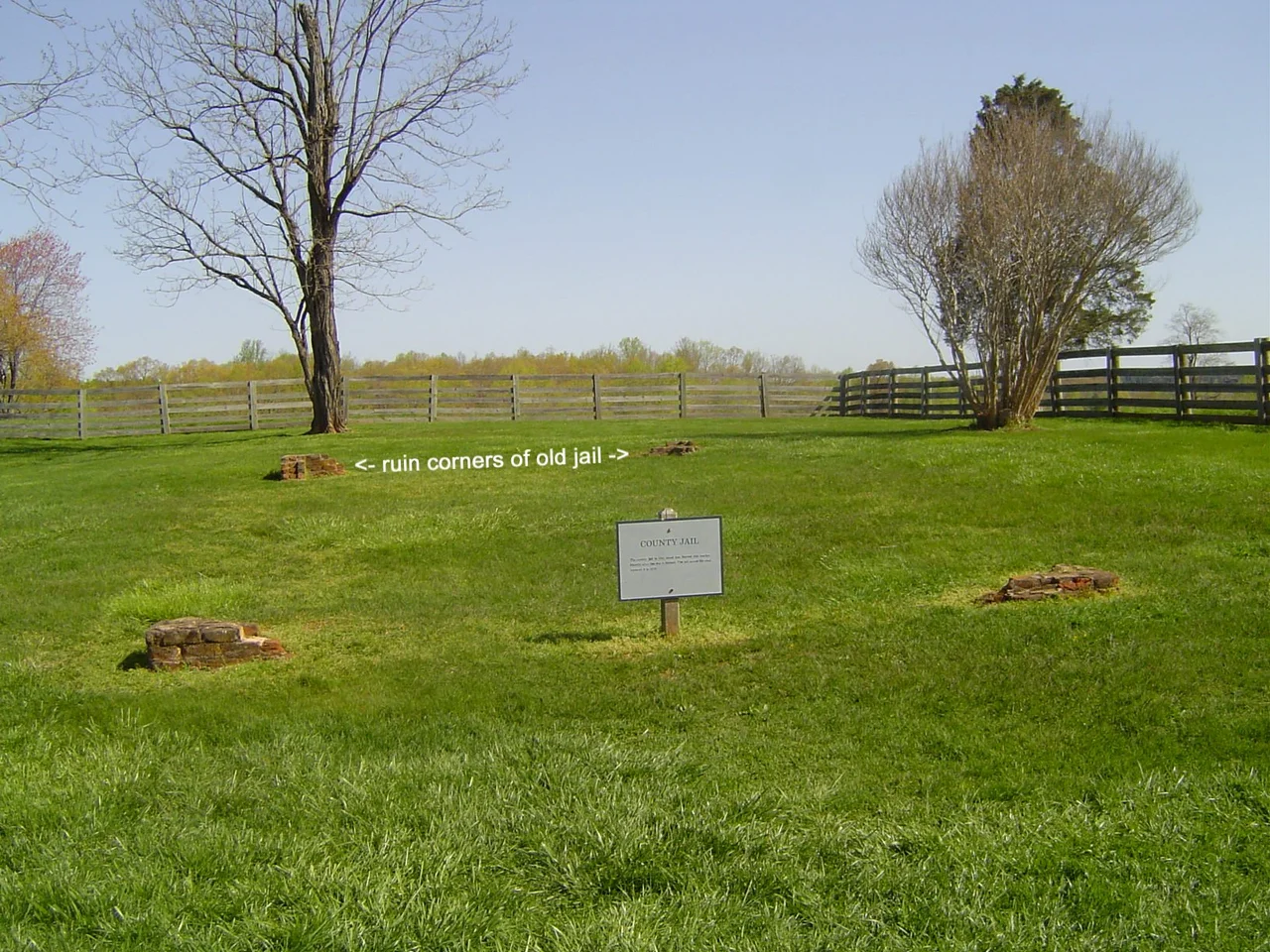 Old county jail at the Appomattox Court House National Historical Park