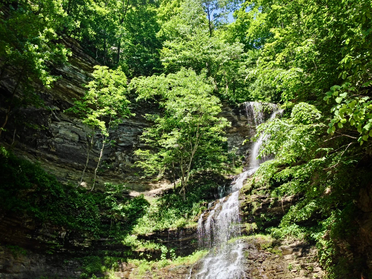 Cathedral Falls in Fayette County, West Virginia, in 2014.