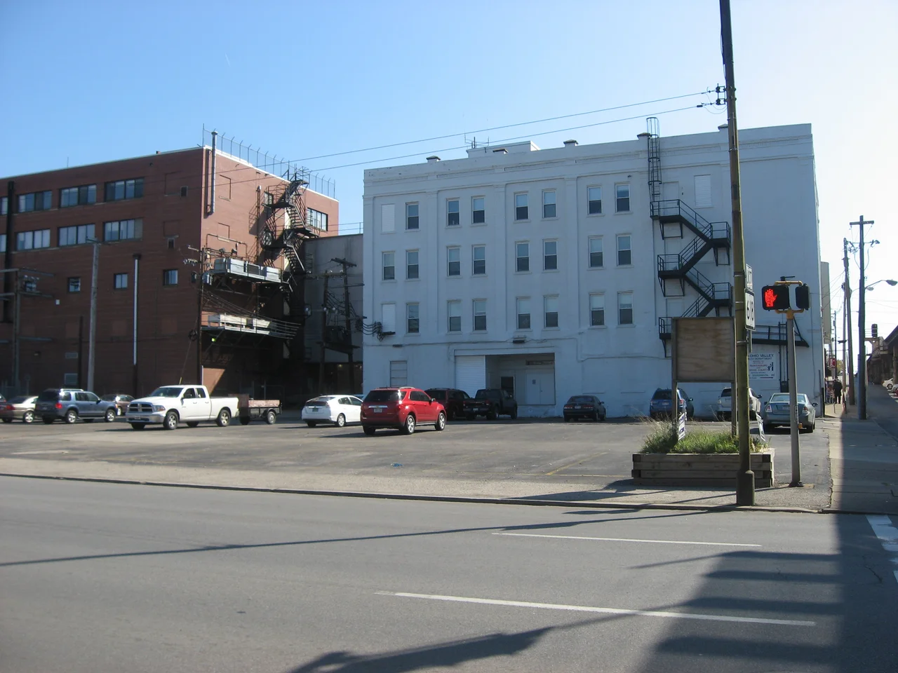 A parking lot at 600 Juliana Street (Template:West Virginia Route 14) in Parkersburg, West Virginia, United States.  This was formerly the location of the Peter G. Van Winkle House; built in 1880 and listed on the National Register of Historic Places in 1982, it has been demolished but has not yet been de-designated.