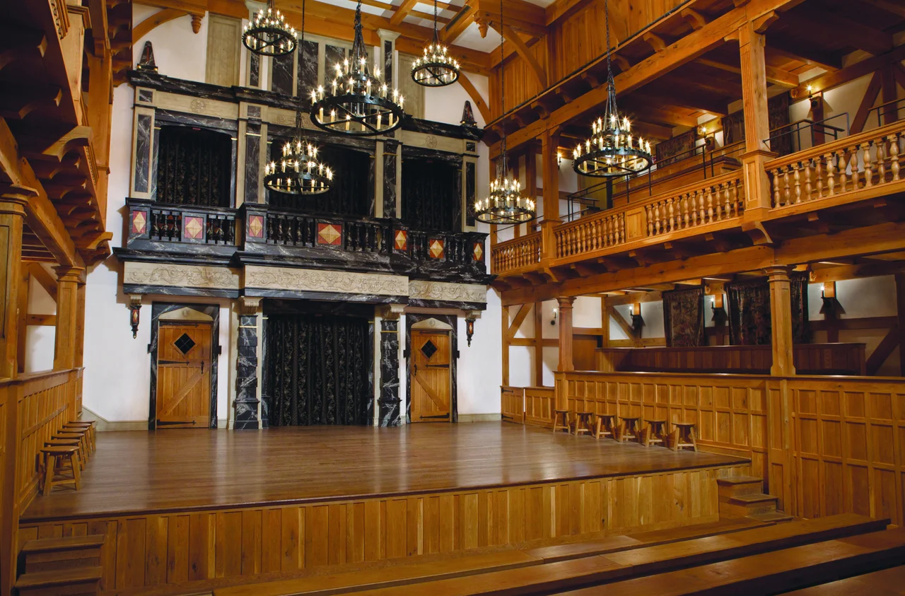 The American Shakespeare Center's Blackfriars Playhouse in Staunton, Virginia
