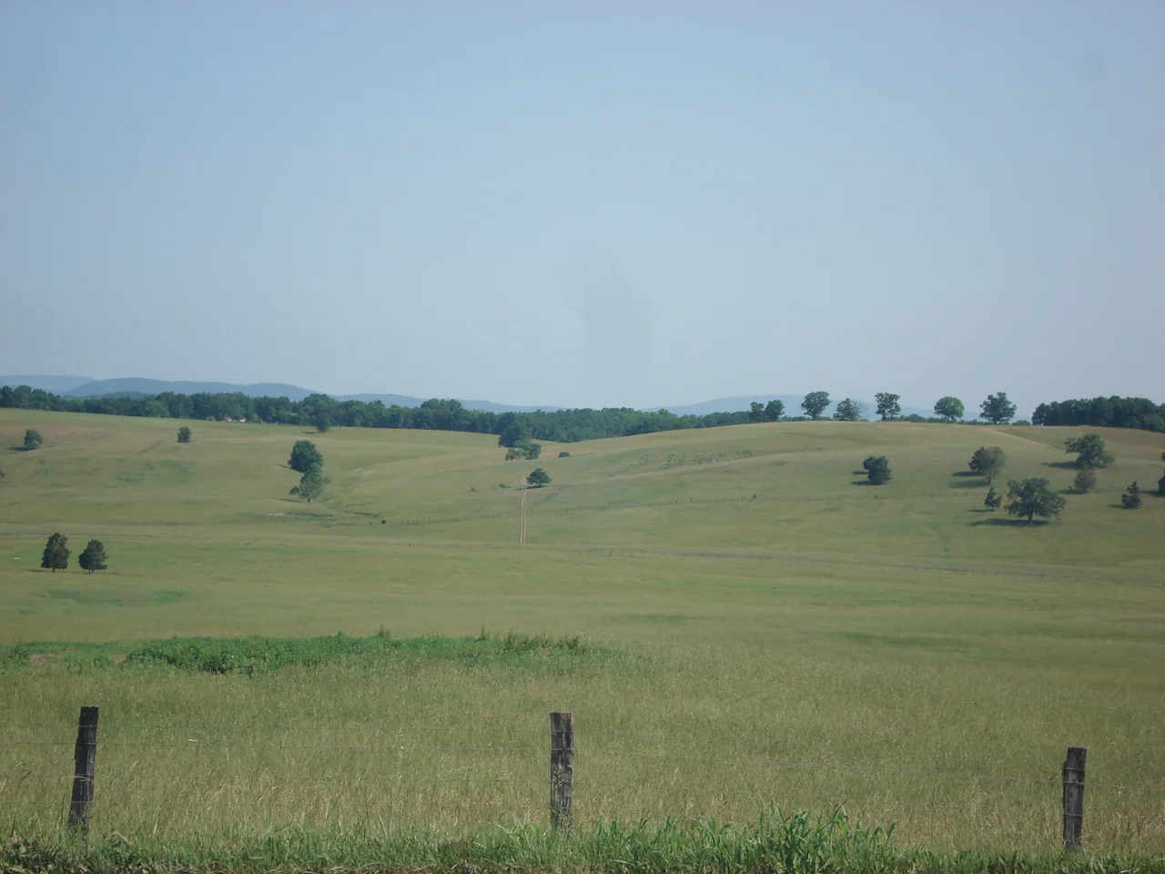 Rolling countryside in southern Grant County, West Virginia, USA.