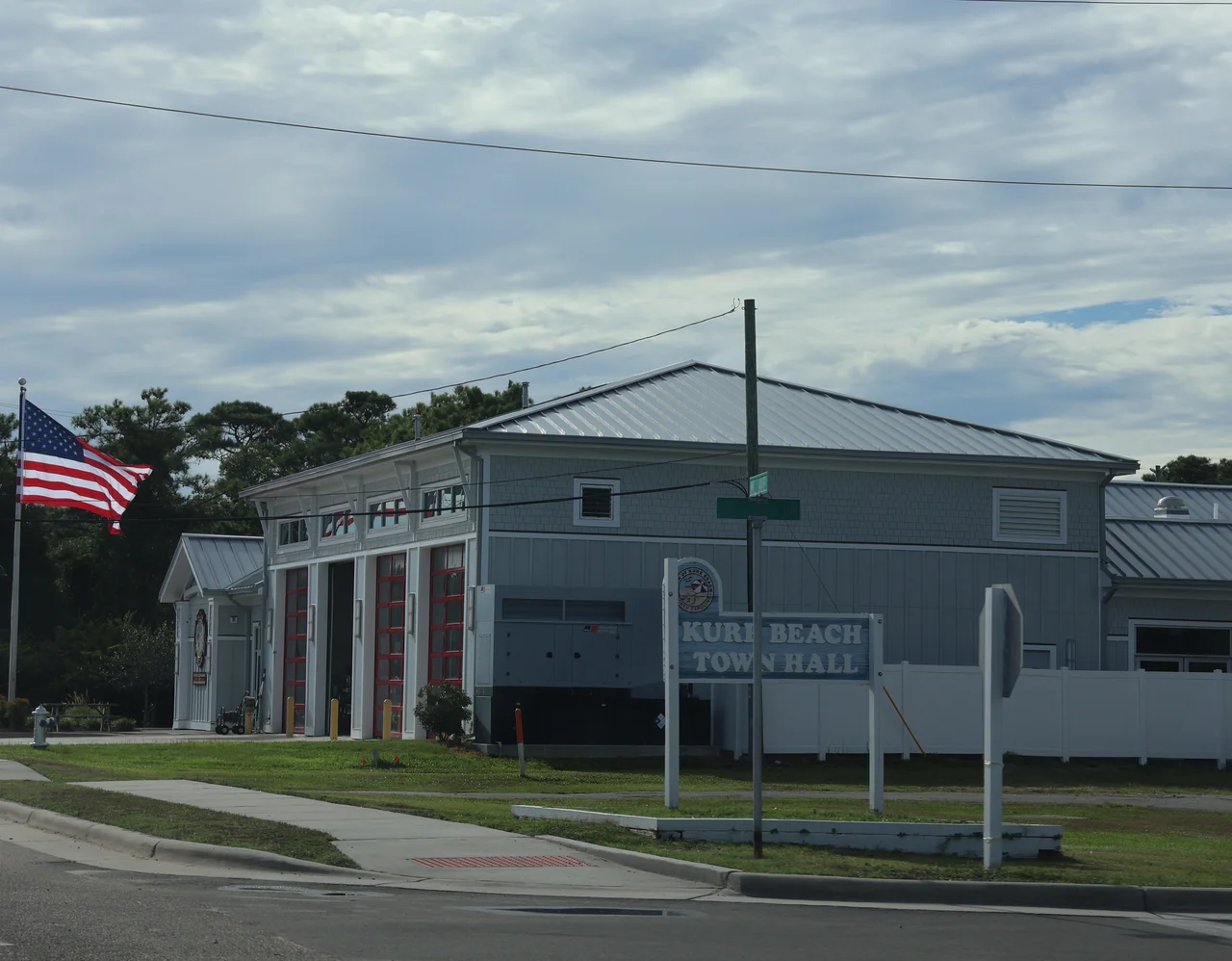 Kure Beach Town Hall in Kure Beach, North Carolina.