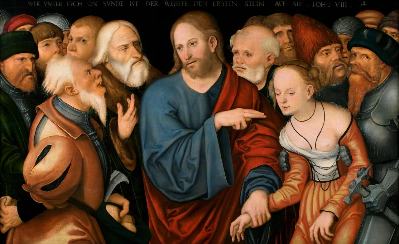 Jesus and the woman taken in adultery