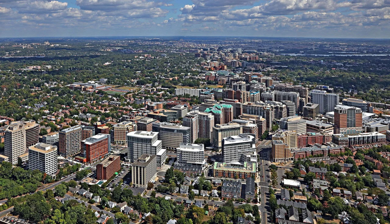 Ballston Arlington Virginia Aerial #0662012421 Lkg NW