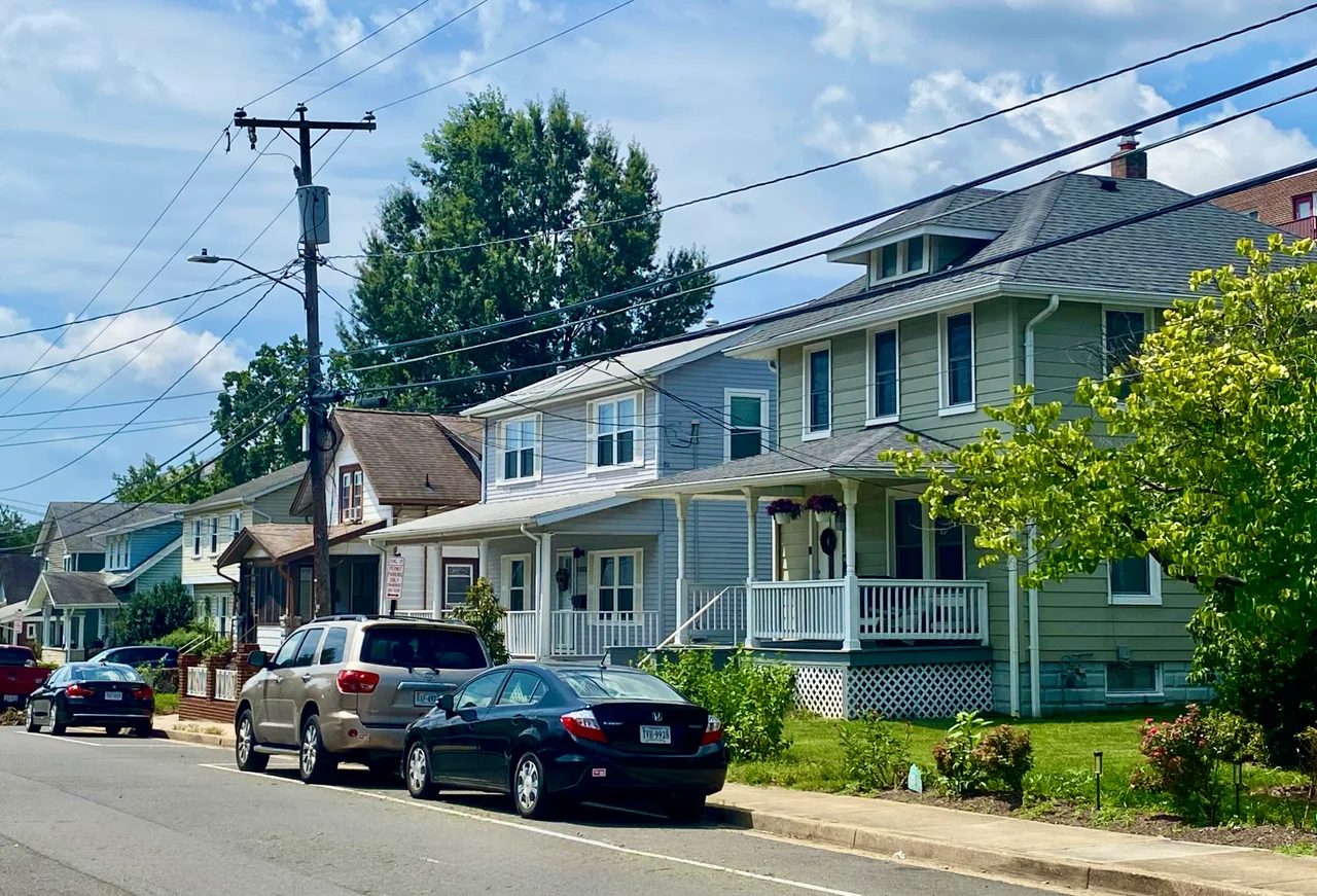 Houses on South Rolfe Street in Arlington View neighborhood of Arlington, Virginia