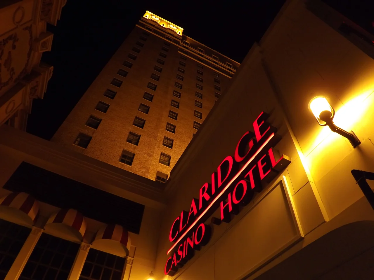 Claridge Hotel - Photographed at Night in October 2013