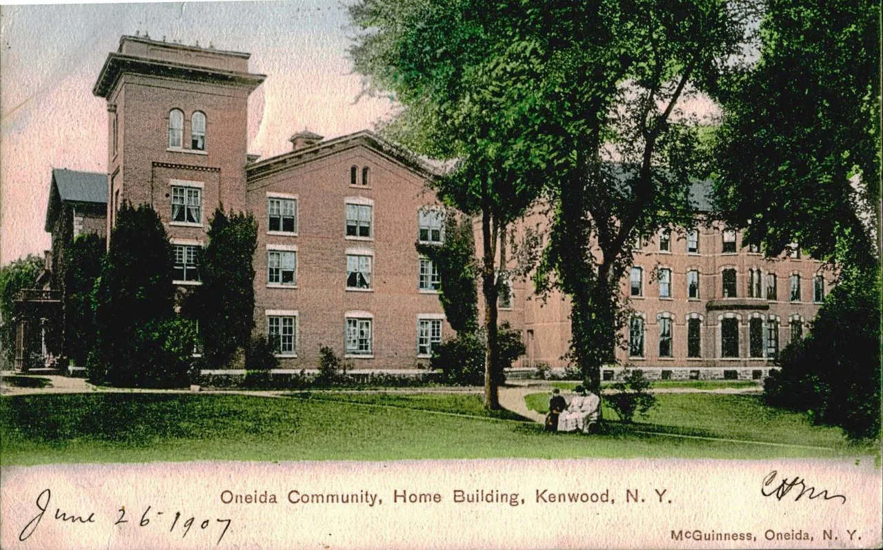 Oneida Community, Home Building, Oneida, Ny.