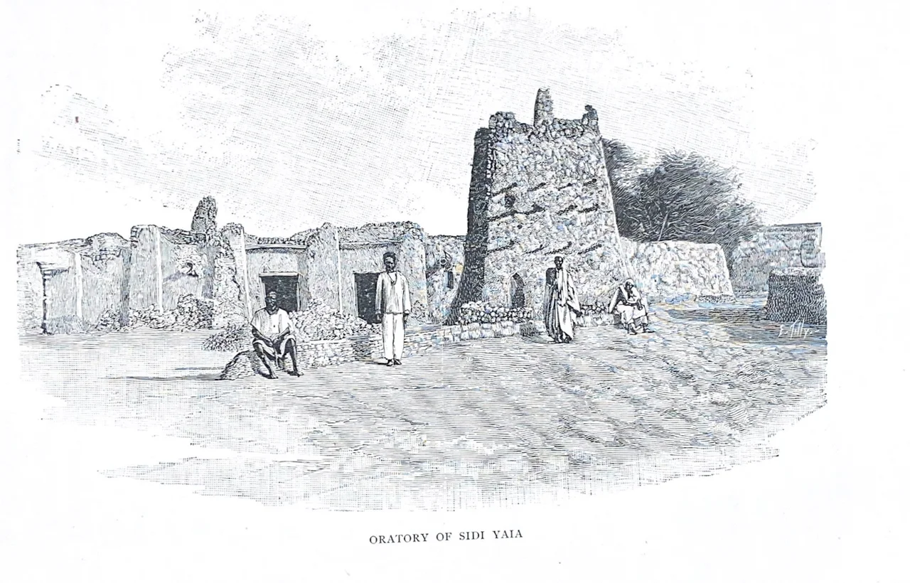 During his travels through Africa, Felix Dubois made this sketch of the oratory of the Sidi Yahya Mosque in Timbuktu