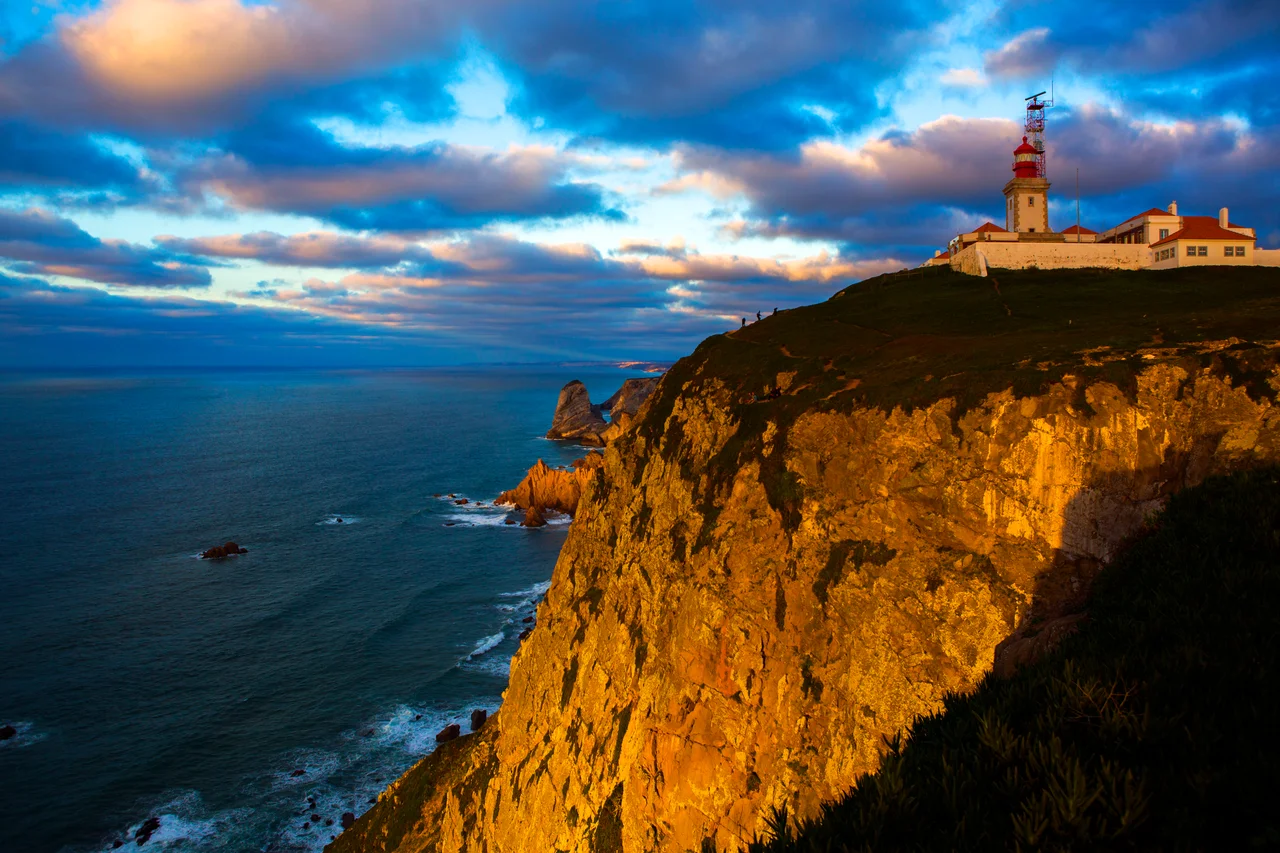 Portugal, Cabo da Roca - the westernmost extent continental Europe and the Eurasian mainland.