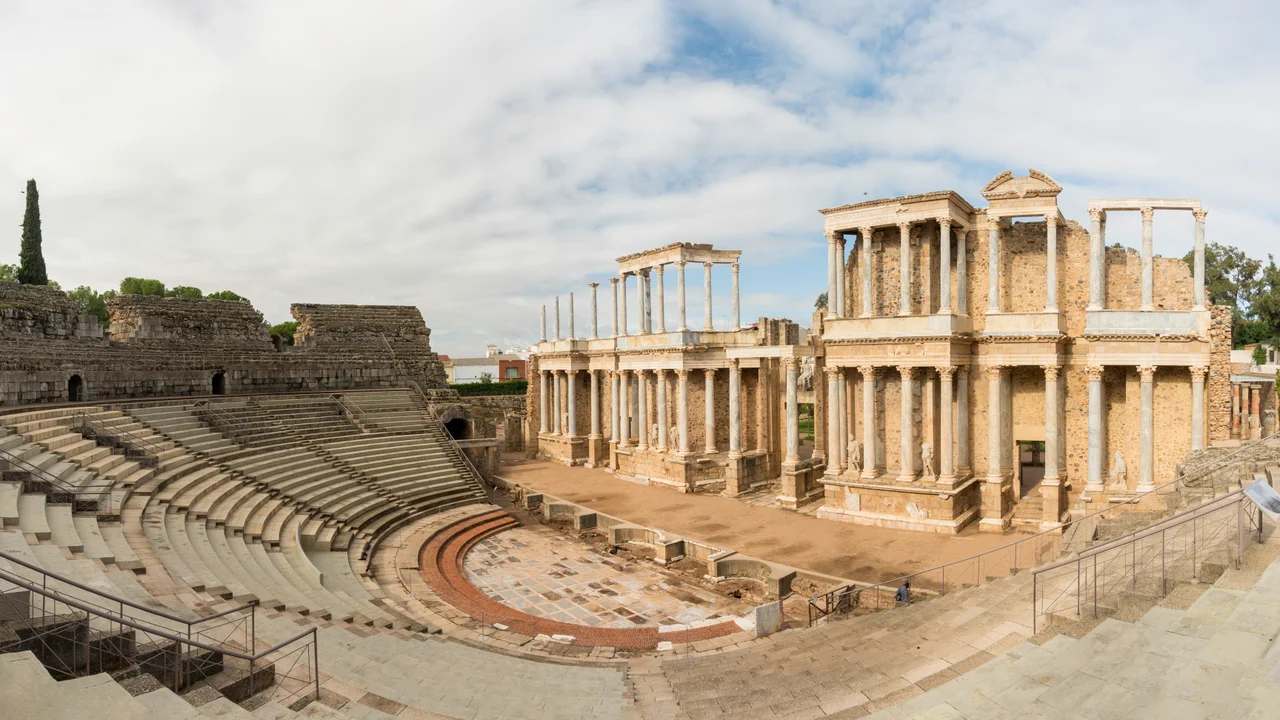 Ancient Roman theatre in Mérida, 2023.