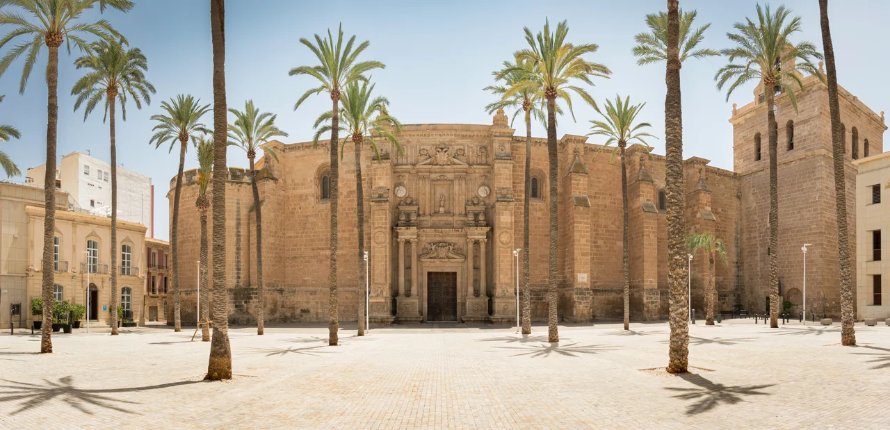 Almeria Cathedral 2023 - Main façade panorama