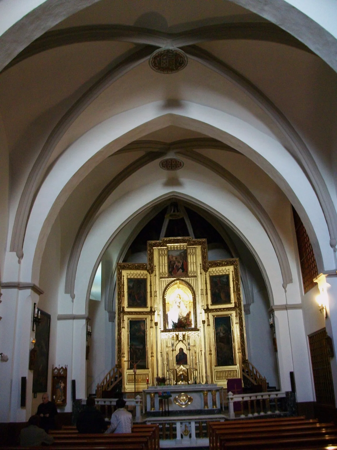 Interior de l'església del convent de santa Clara de Gandia.