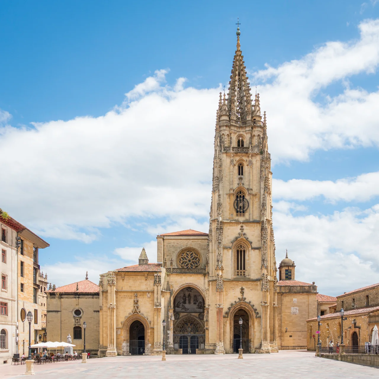 Exterior of the Cathedral of Oviedo, Spain