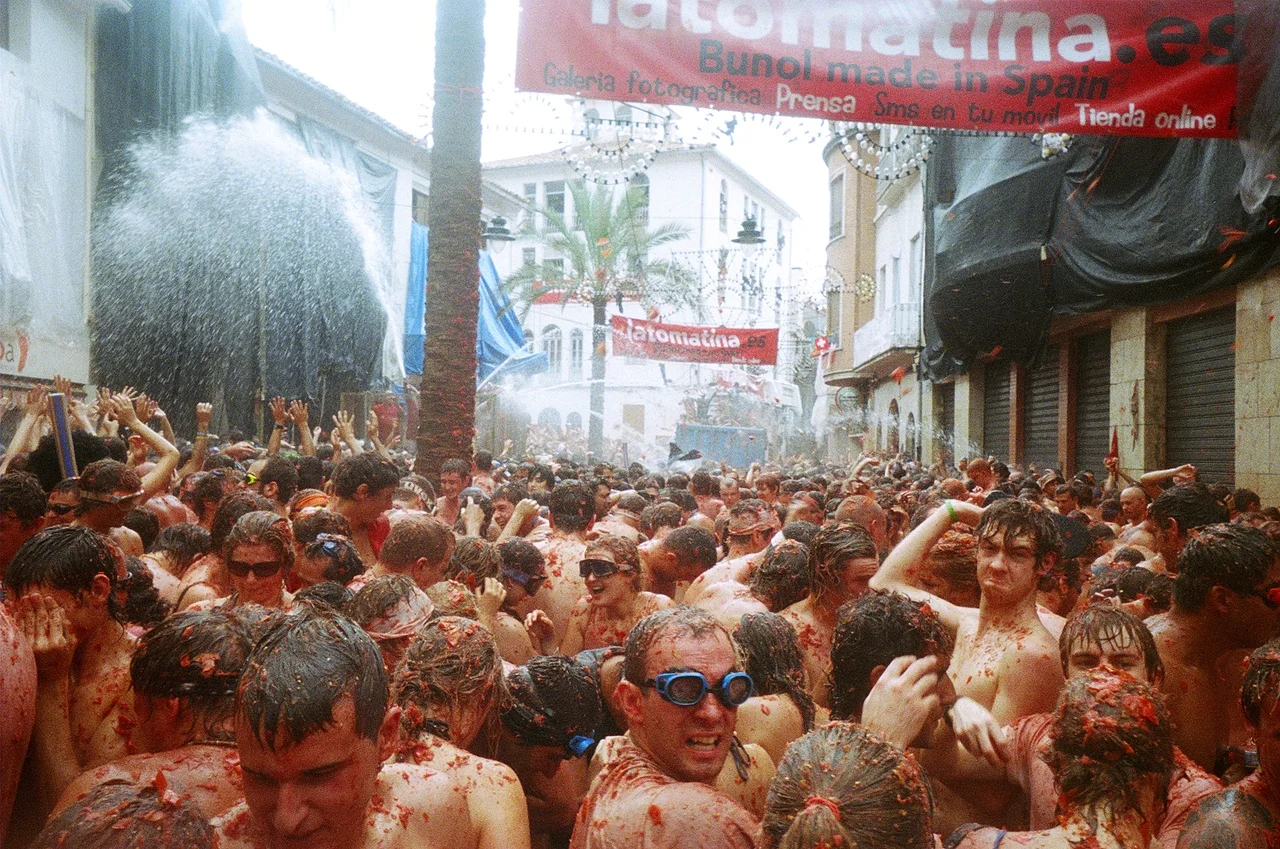La fiesta de la tomatina 2006, Buñol (Valencia).