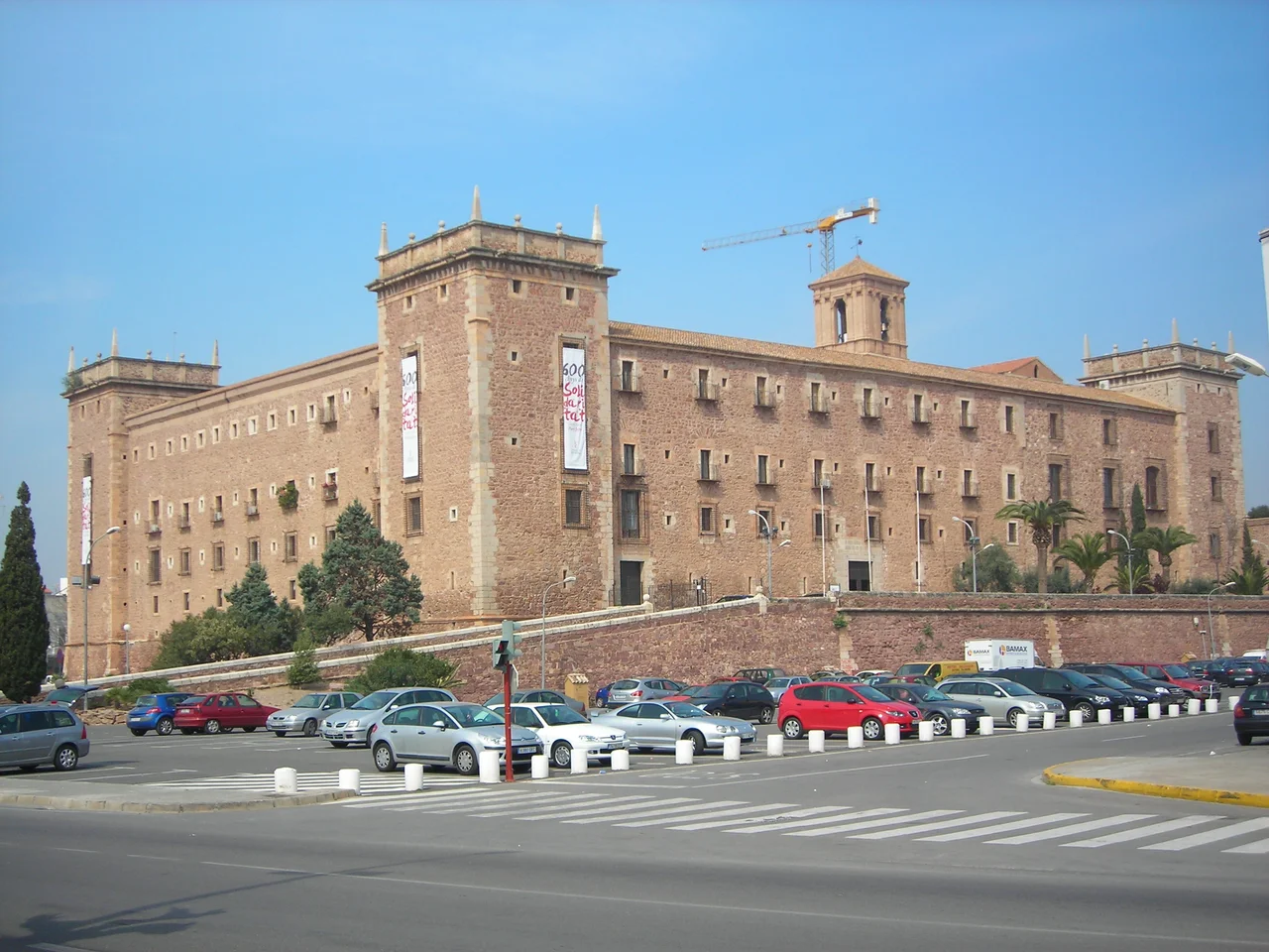 Side view of the monastery in El Puig, Valencia