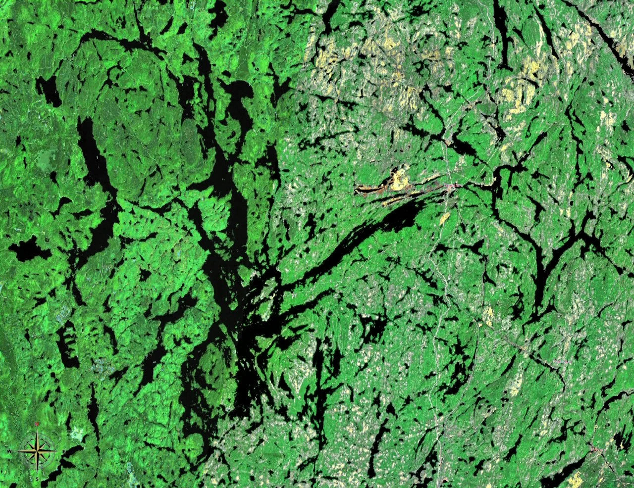 Lake Temagami, Ontario, Canada.