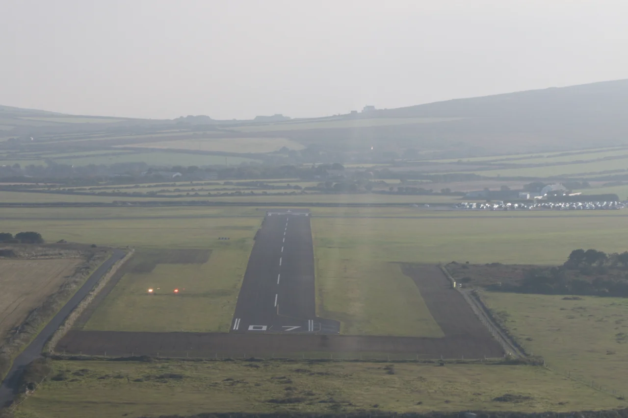 The new terminal building and control tower.