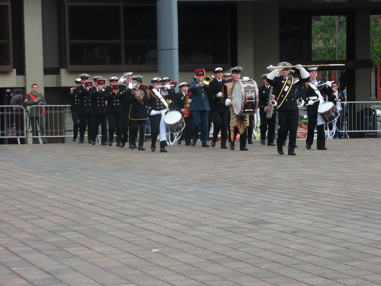 HMS Seahawk Volunteer Band from RNAS Culdrose at the 2016 Royal Navy Volunteer Band Association Festival in Portsmouth.