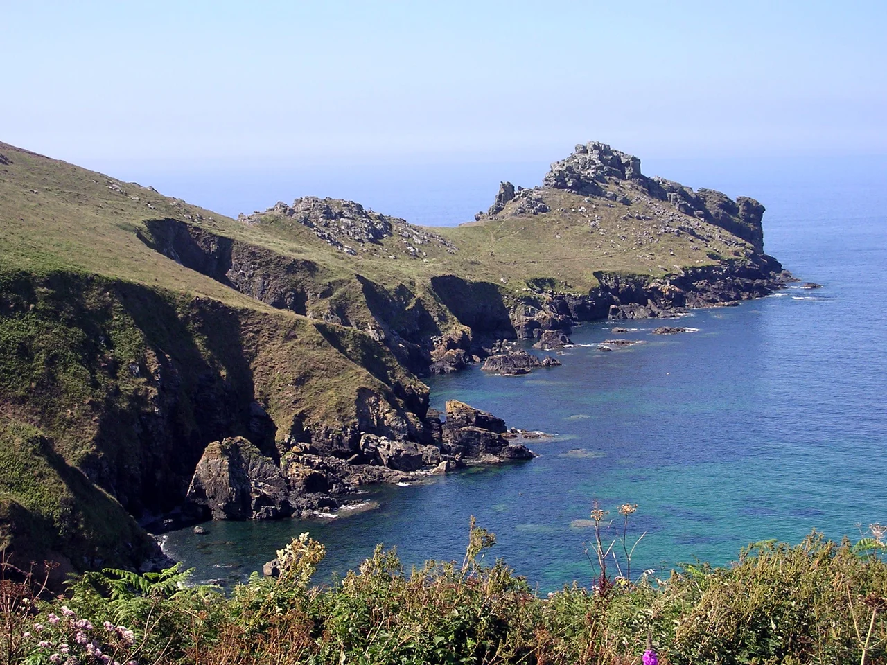 Gurnard's Head promontory from the Coast Path to the east, Cornwall