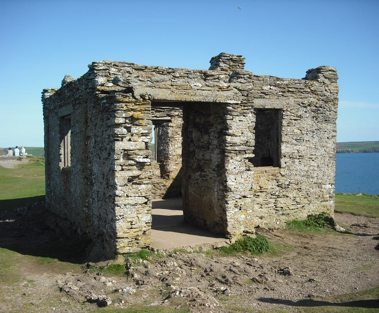 Photograph of the hew and cry hut on Burgh Island, England.
