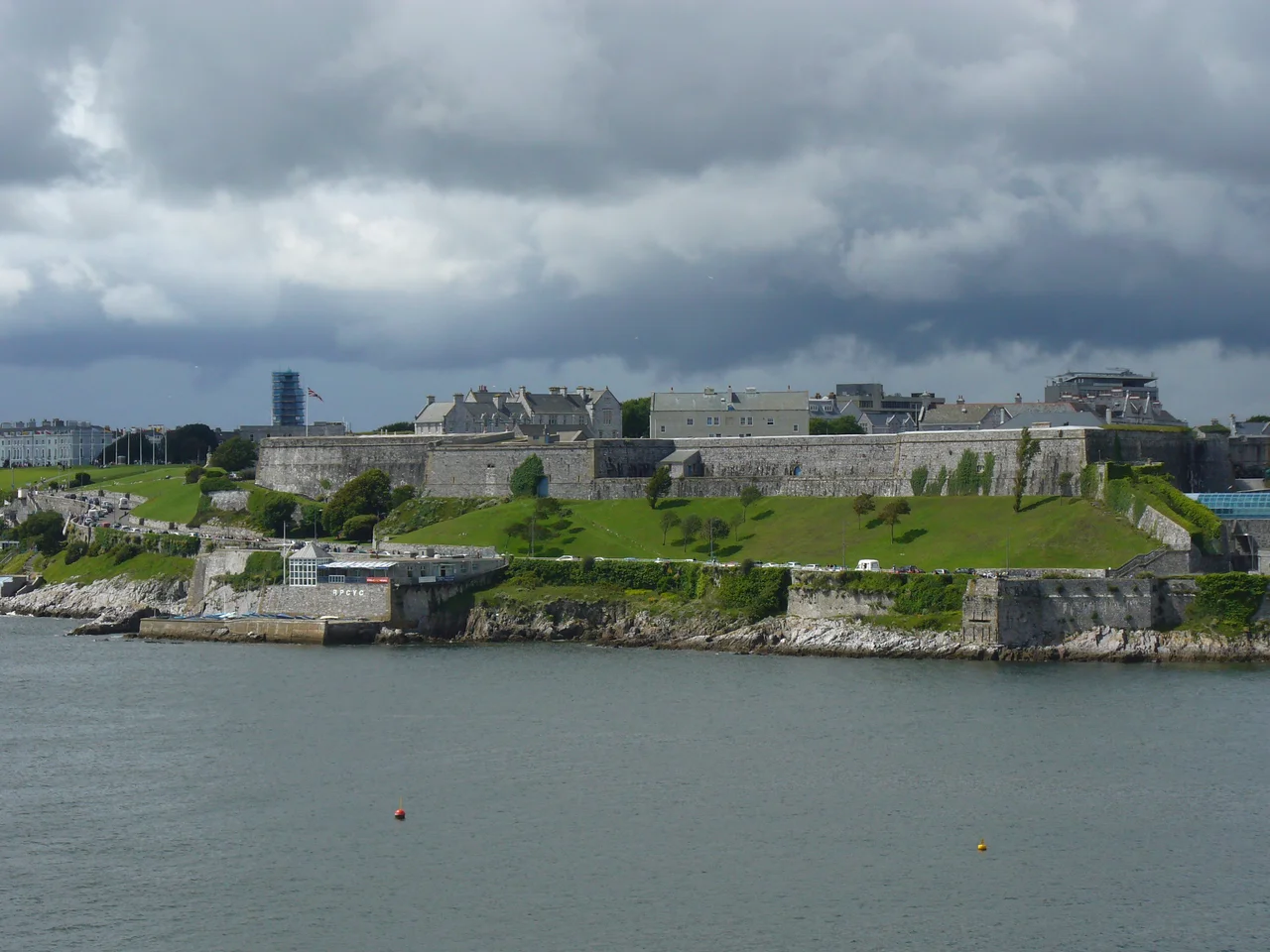 The Royal Citadel, Plymouth, from Mount Batten