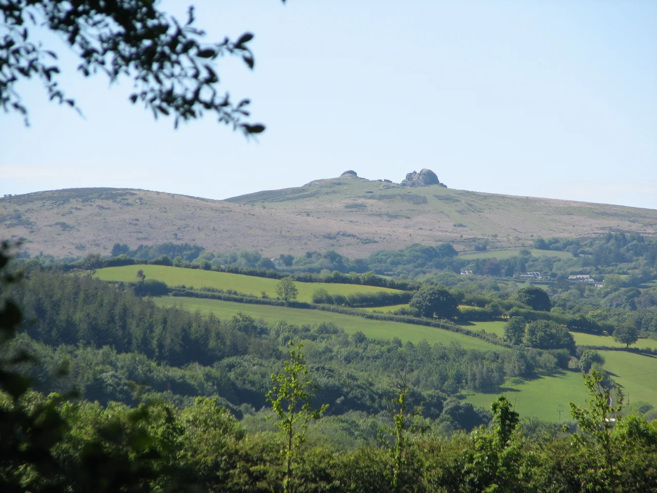 Haytor, Devon as seen from a distance