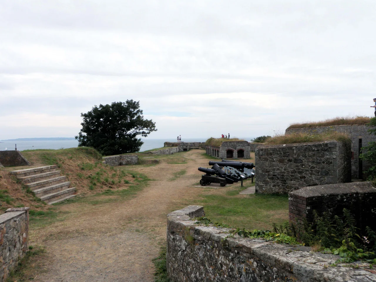 View of Clarence Battery at Fort George, Saint Peter Port, Guernsey.