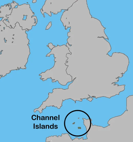 Location of the Channel Islands
