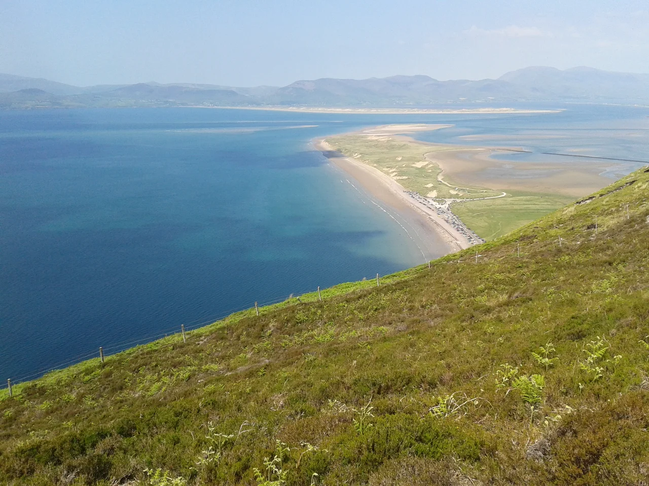View of Rossbeigh Beach beside Glenbeigh village, County Kerry in Ireland