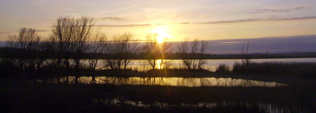 A sunset over the Shannon in April, taken in Coonagh