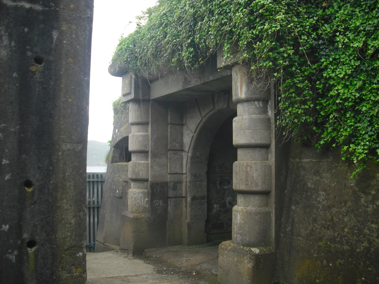 Camden Fort Meagher, close to Crosshaven, County Cork, Ireland (Gateway at pier level to lower courtyard)