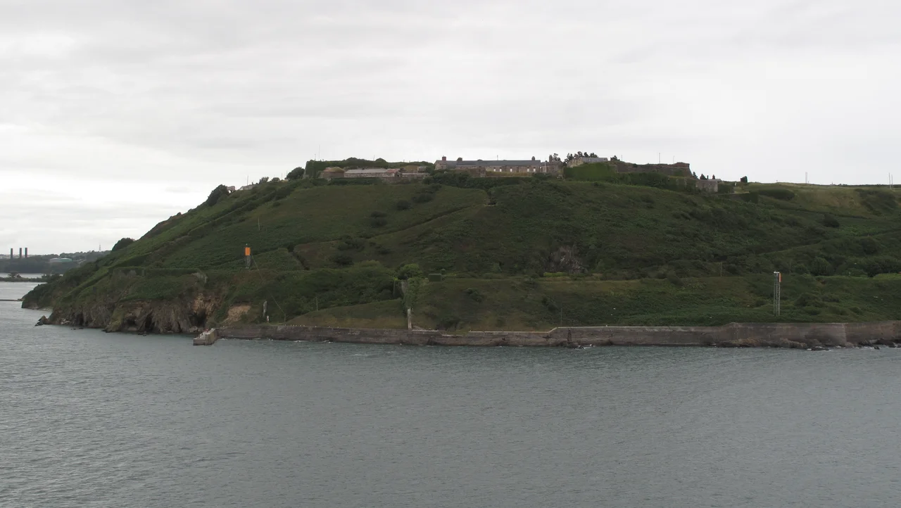 Fort Davis Whitegate County Cork Ireland - Taken from deck of vessel exiting Cork Harbour