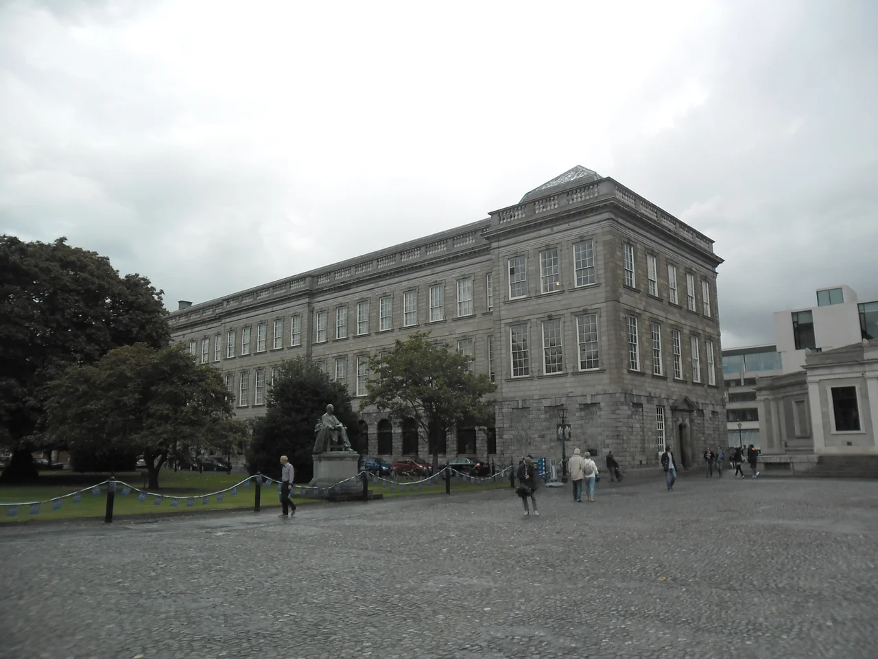 The Old Library Building at Trinity College Dublin with the “Long Room”, housing ancient manuscripts including the Book of Kells.
