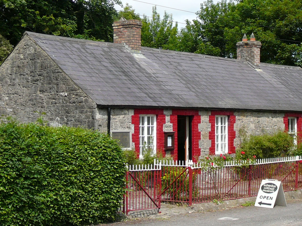 Image of original cottage in which the Irish poet Francis Lidwidge was born and grew up in. The cottage is now the commemorative Ledwidge Cottage Museum.