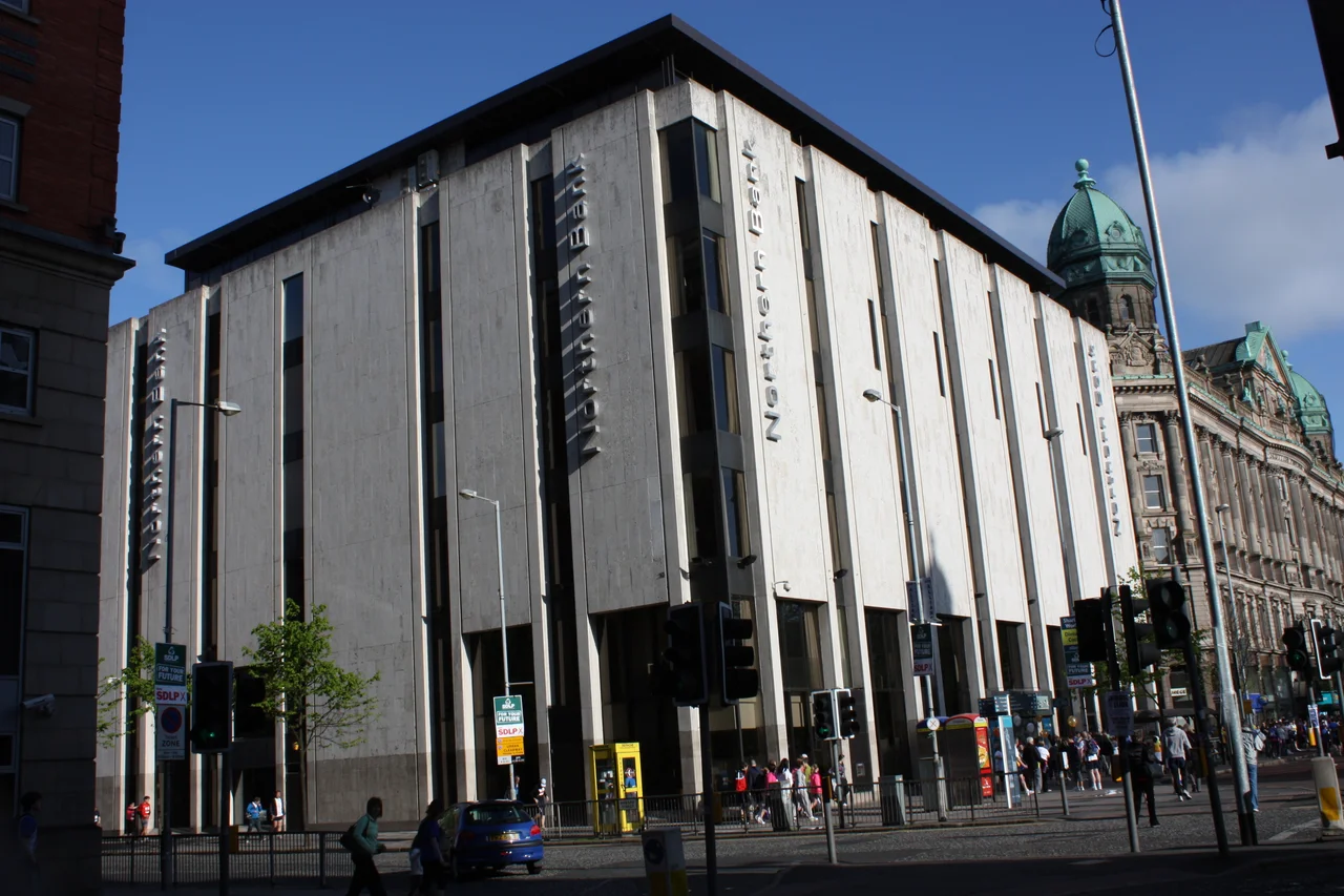 Northern Bank headquarters, Donegall Square West (on the corner with Howard Street), Belfast, Northern Ireland, May 2010