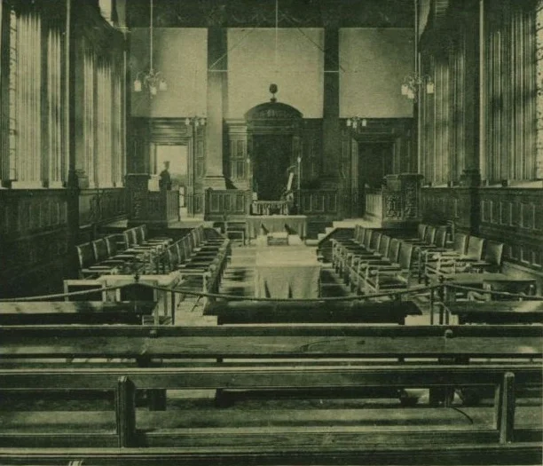 Chamber of the Senate of Northern Ireland when at Assembly's College, in 1921