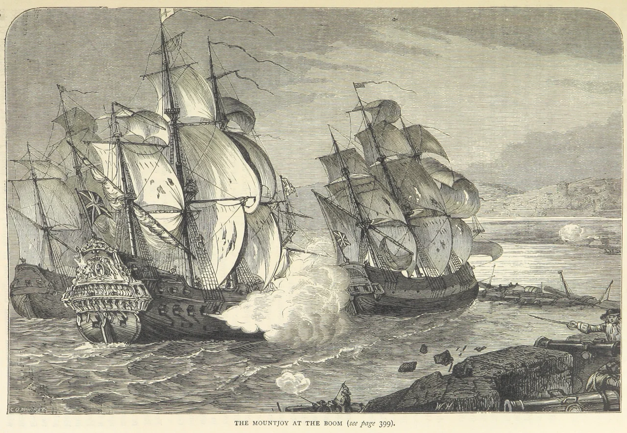 The armed merchant ship Mountjoy breaks through the defensive boom to relieve the Siege of Derry.
Read more information