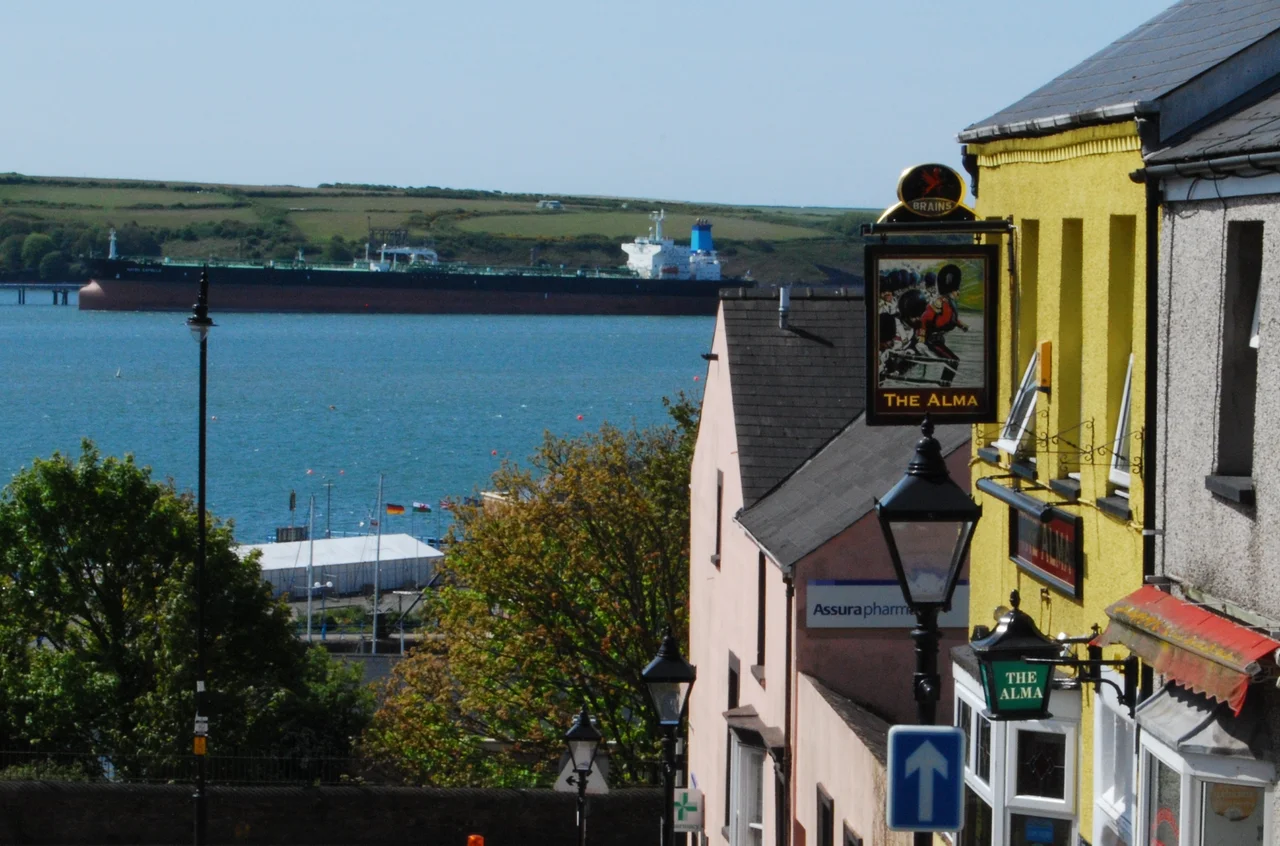 View south across Milford Haven.
