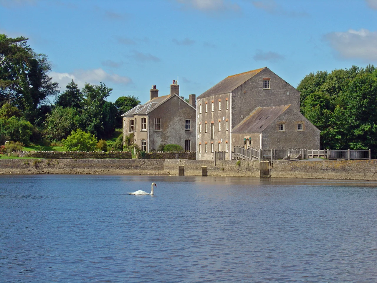 The 18th century tidal mill, known as the French Mill, at Carew, Pembrokeshire, Wales.
