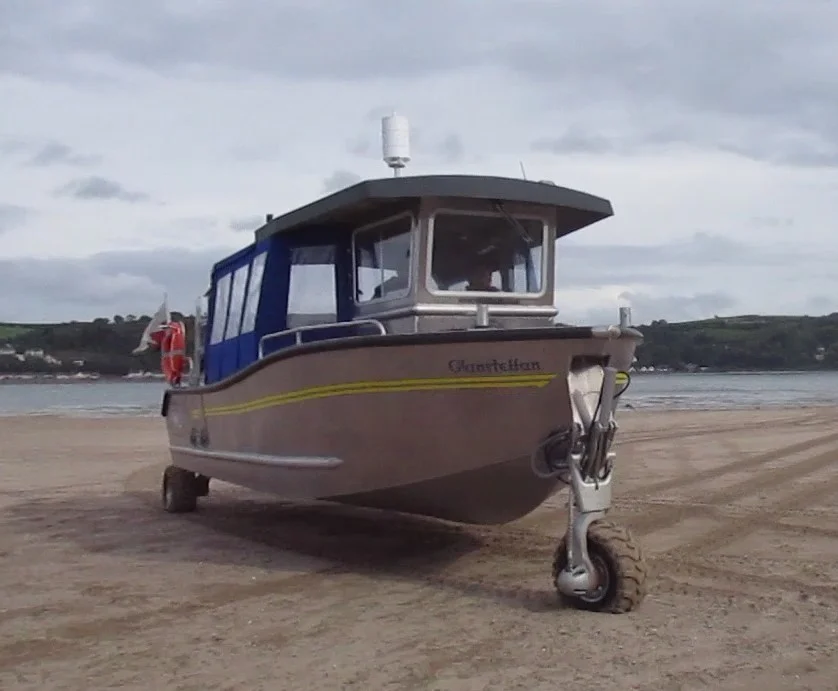 amphibious ferry at ferryside Camarthen Bay ferry