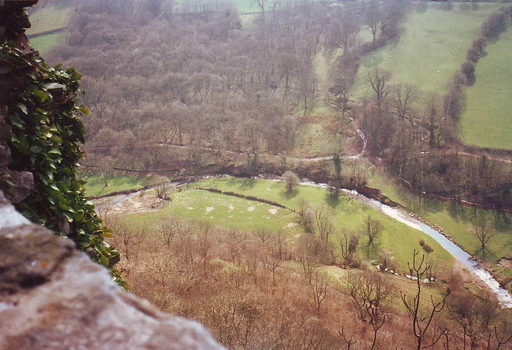 Valley below Carreg Cennen Castle, Carmarthenshire