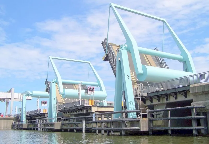 Cardiff Bay Barrage View of Cardiff Bay Barrage lock gates, taken from sea (or rather boat level).
These gates are situated on the Penarth side of Cardiff Bay. The Barrage was completed in 1999.